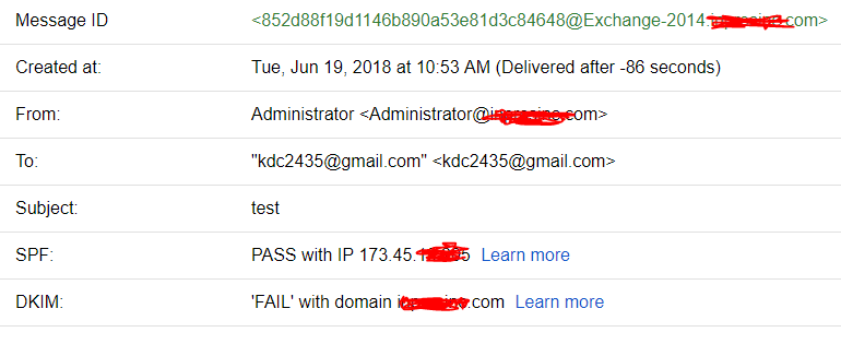 why is gmail treating exchange emails like spam