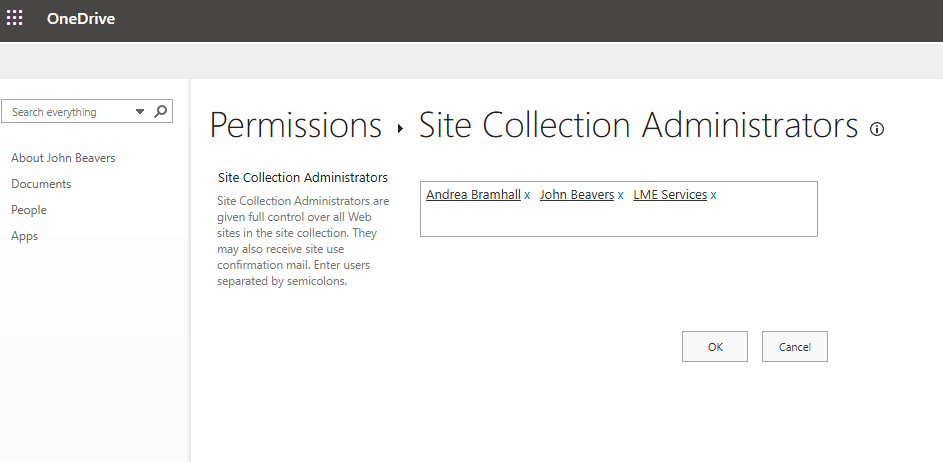 How to give access to OneDrive folder to another user