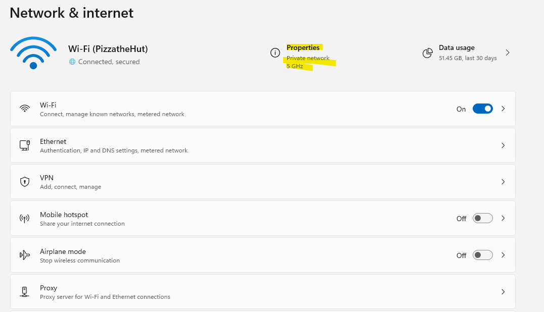 How to change network adapter from private to public using Windows Settings App